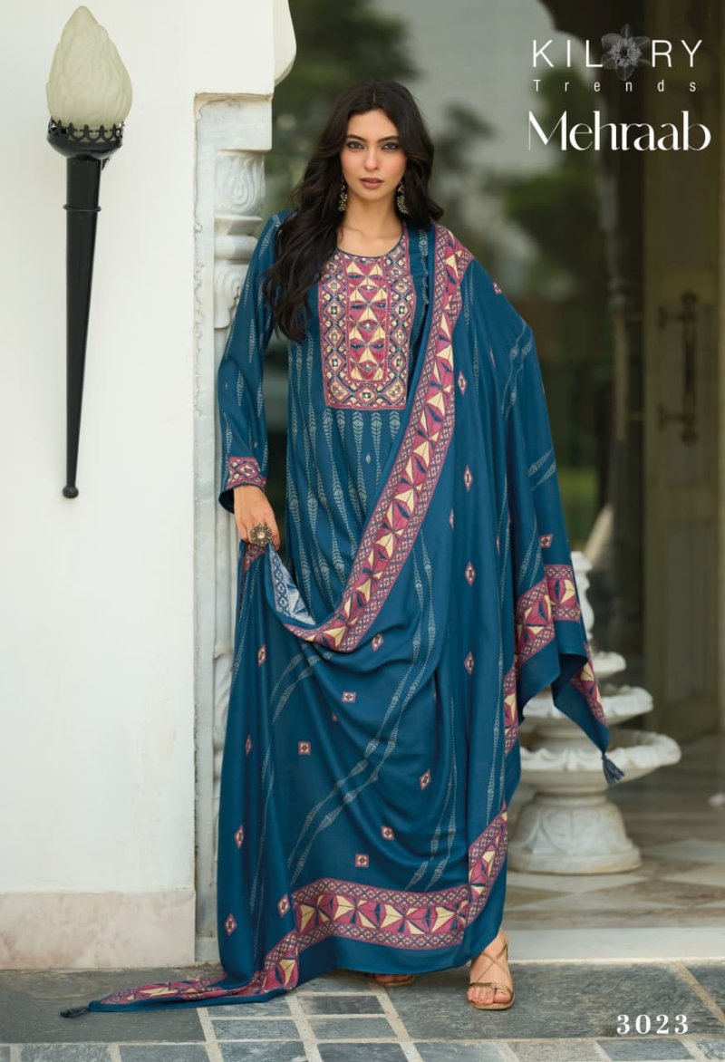 Mehraab By Kilory Viscose Pashmina Dress Material